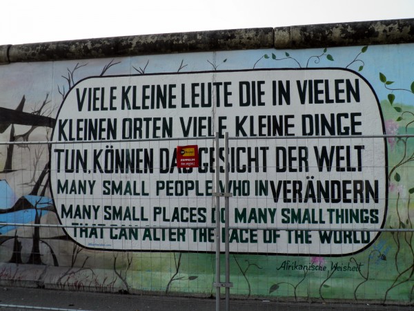 Many small people, who in many small places, do many small things, can alter the face of the world.